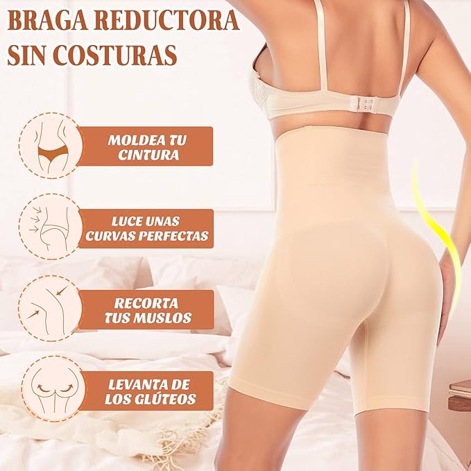 Faja Reductora Mujer Adelgazante Beige M/L