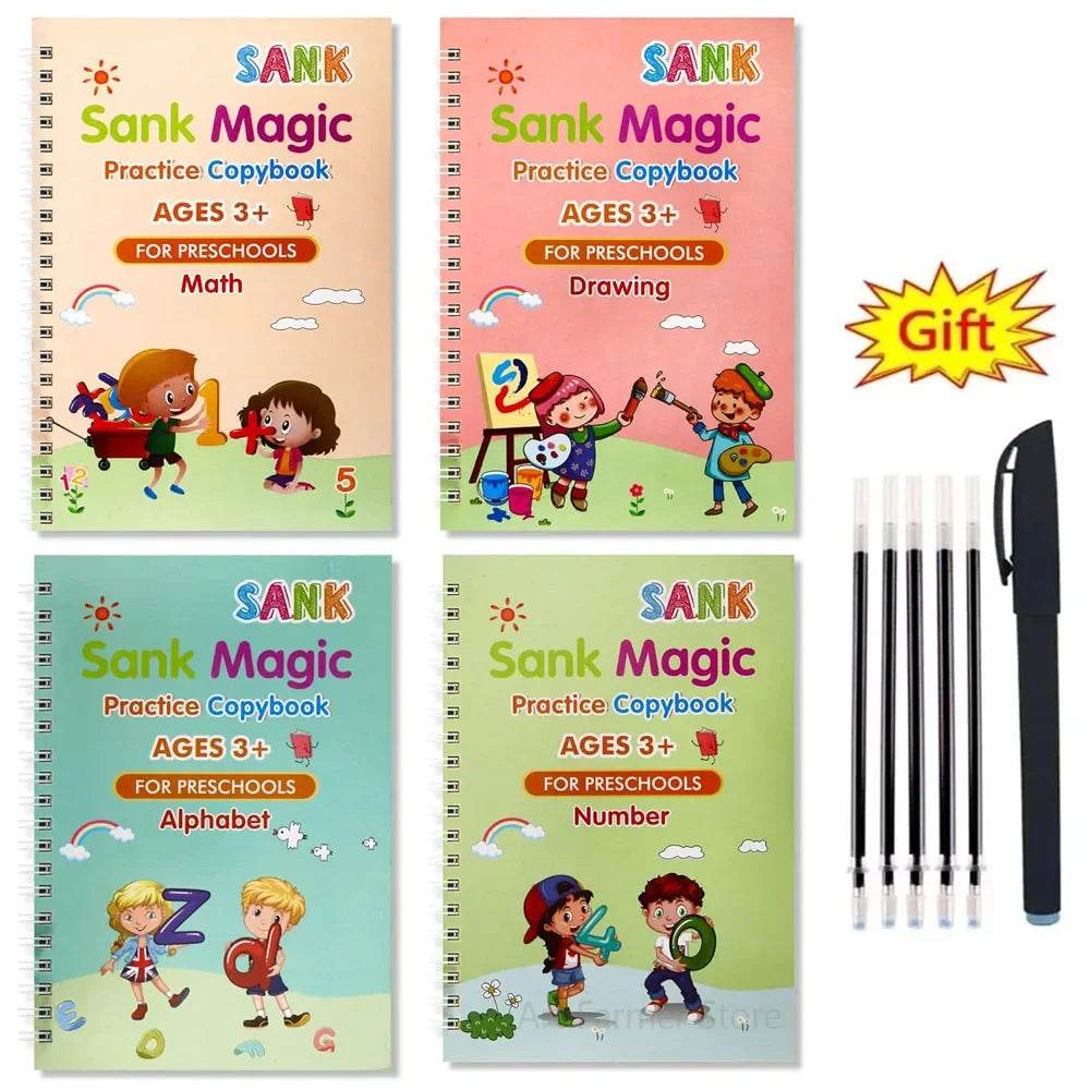 Cuaderno mágico de escritura para Niños 4und PORTUGUES