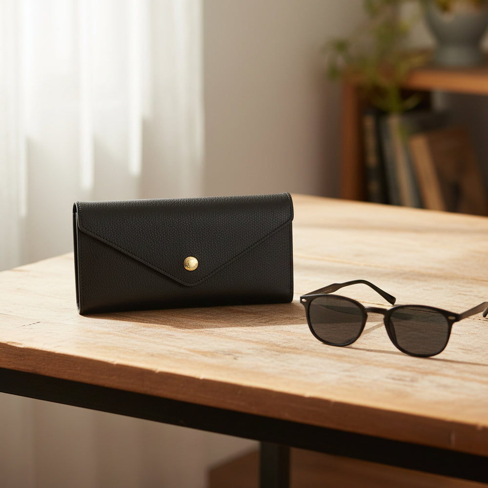 Funda gafas de cuero