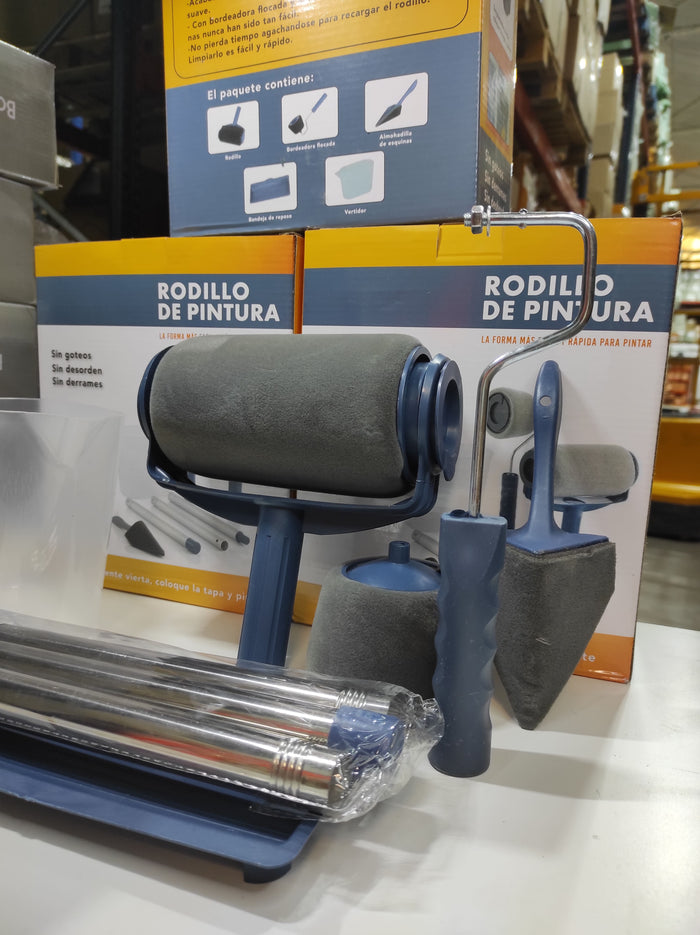 Rolo de pintura recarregável com depósito