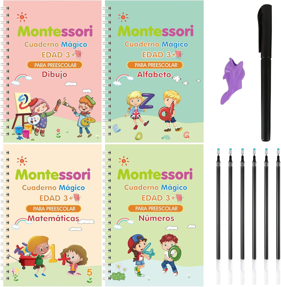 Cuaderno mágico de escritura para Niños 4und Español