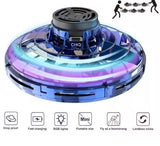 Mini spinner voador LED recarregável – azul – imagem 2