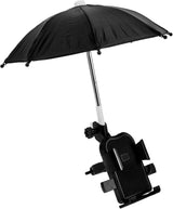 Suporte de telemóvel com guarda-chuva para guiador