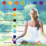 Pulseras de roca de lava 7 chakras - additional image 7