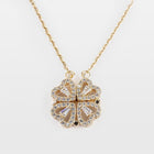 Collar con colgante de trébol transformable oro - additional image 1