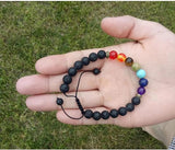 Pulseras de roca de lava 7 chakras - additional image 6