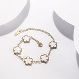 Pulsera trebol de cinco hojas blanco - additional image 20