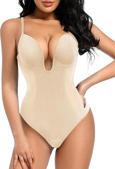 Body moldeador sin costuras color beige – talla M/L
