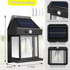 Lámpara solar exterior con sensor de movimiento - additional image 1
