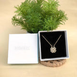Collar con colgante de trébol transformable oro - additional image 2