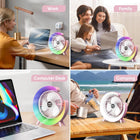Ventilador de Mesa Portátil Blanco con Luz RGB - additional image 4