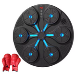 Máquina de boxe inteligente de parede com alvos luminosos azuis