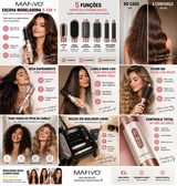 Escova Modeladora 5 em 1 – Secar, Alisar, Modelar e Dar Volume