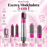 Escova Modeladora 5 em 1 – Secar, Alisar, Modelar e Dar Volume