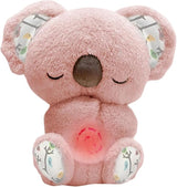 Peluche Relajante para Bebé que Simula Respiración ( Koala Rosa )