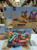 Pormenor das peças magnéticas coloridas