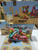 Construção tridimensional com blocos magnéticos