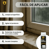 Resultado do spray impermeabilizante